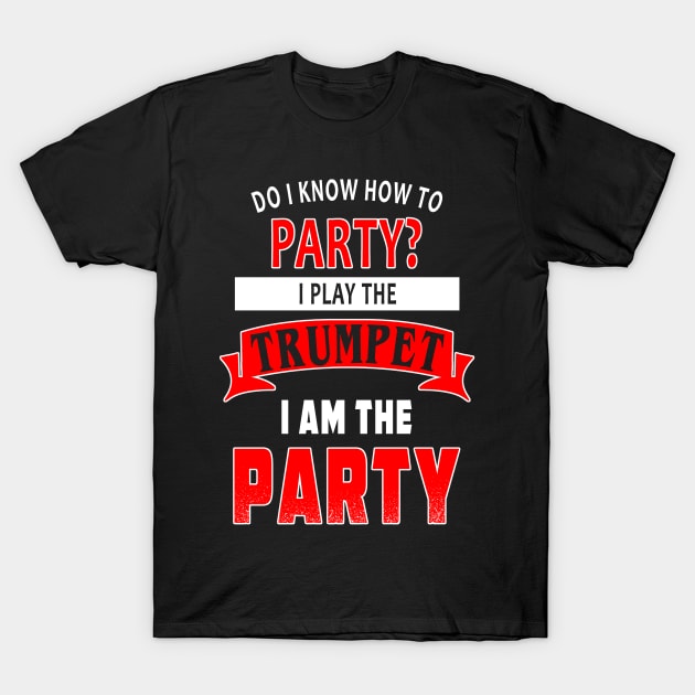 Trumpet Party T-Shirt by Duckfieldsketchbook01